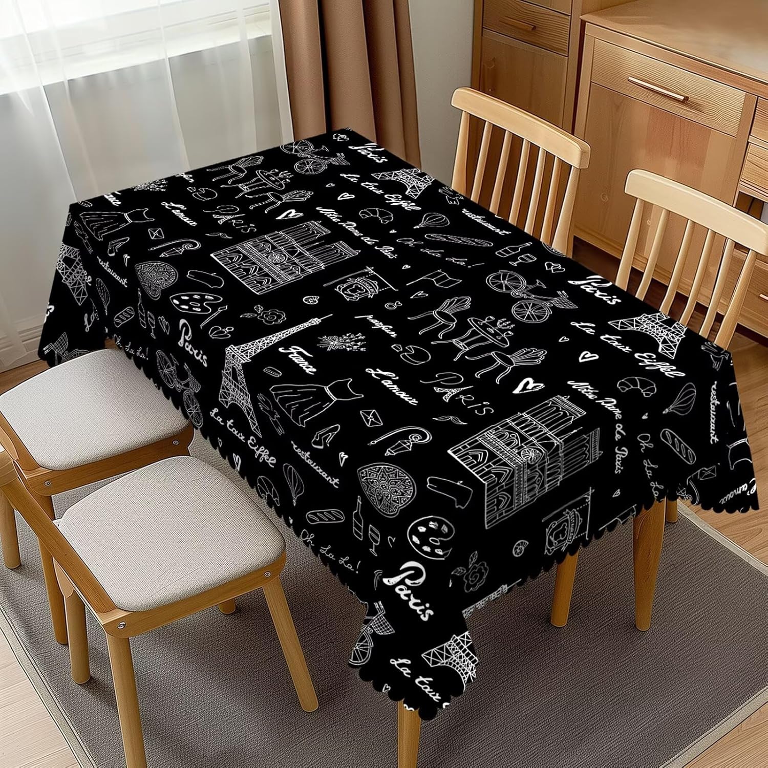 Home Textiles Paris - Nappe Tour Eiffel France Paris Romance