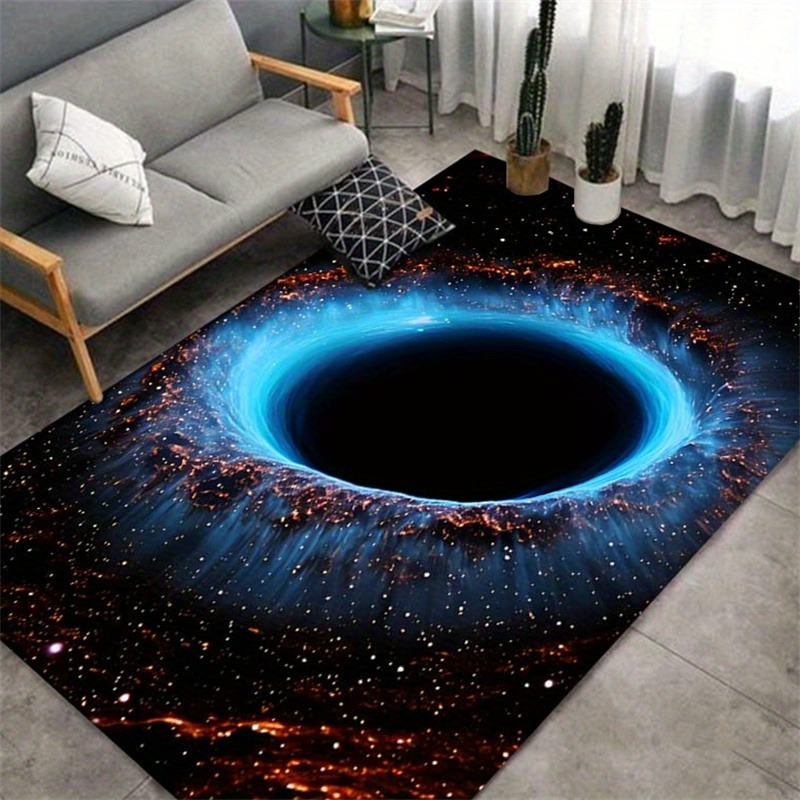 Galaxy Home Textiles - Tapis nébuleuse cosmique étoile, trou noir,