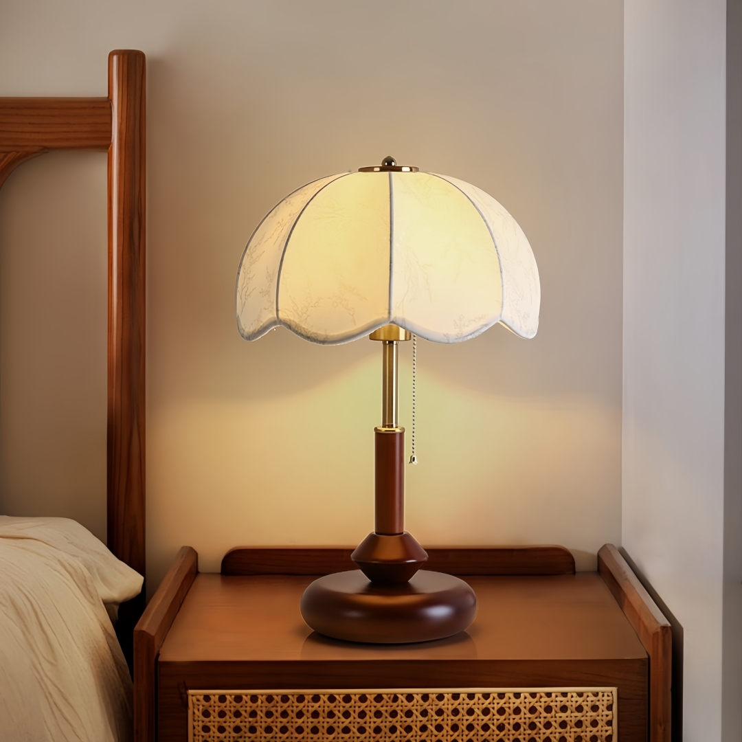 Home Textile - Lampe de table vintage à abat-jour