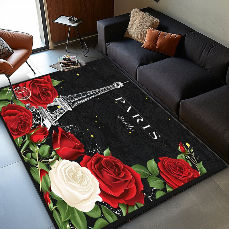 Home Textiles Paris - Tapis romantique des Roses de la
