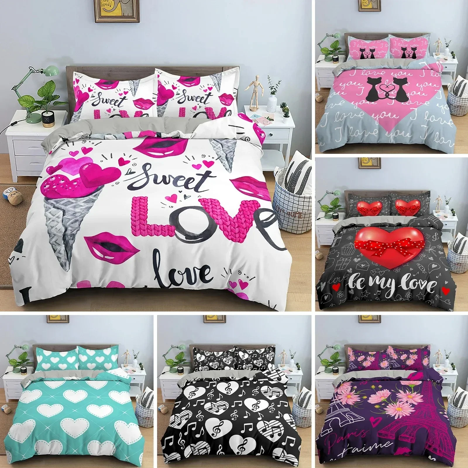 Home Textiles Paris - Housse de couette 3D en forme