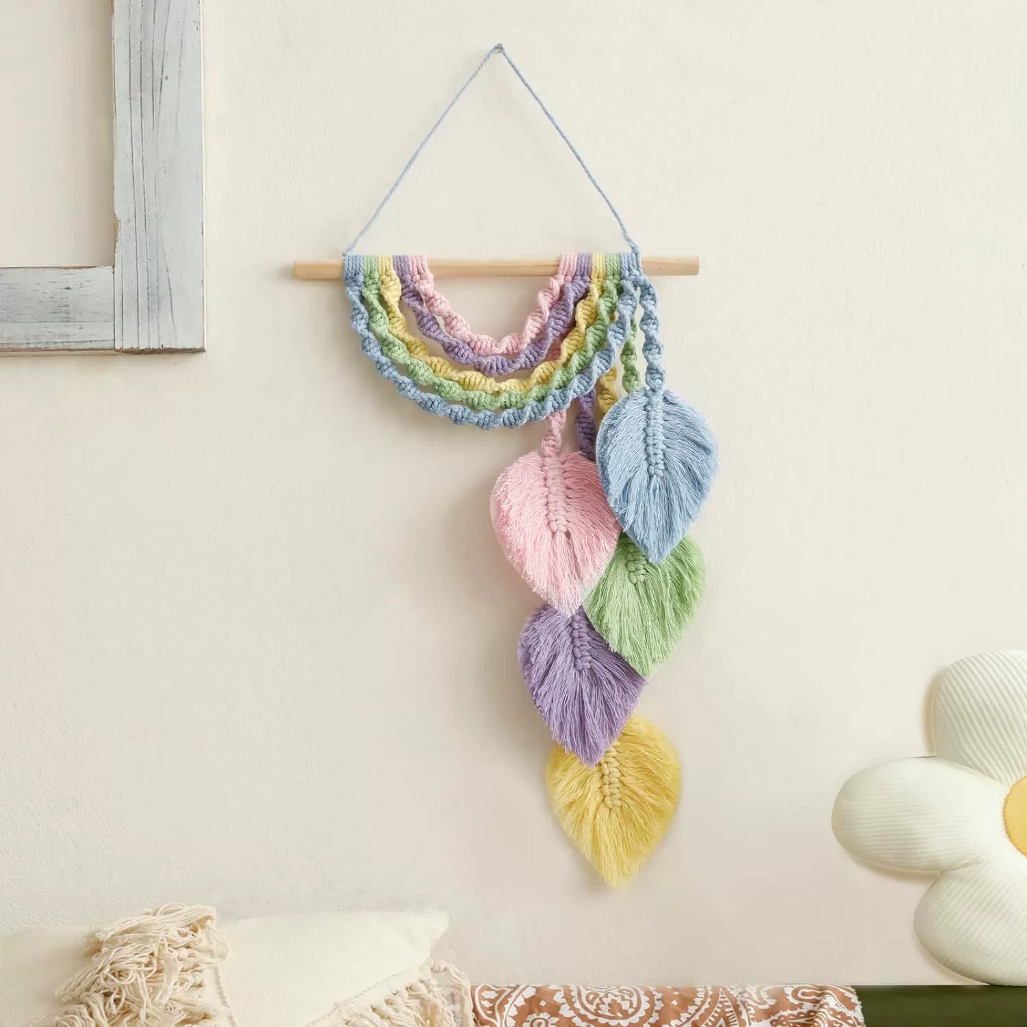 Home Textiles Europe - Tapisseries à motifs de feuilles arc-en-ciel