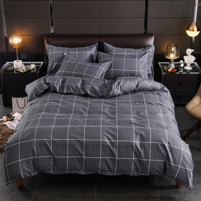 Housse de couette à carreaux p - Bed Sheet Microfiber avis et prix
