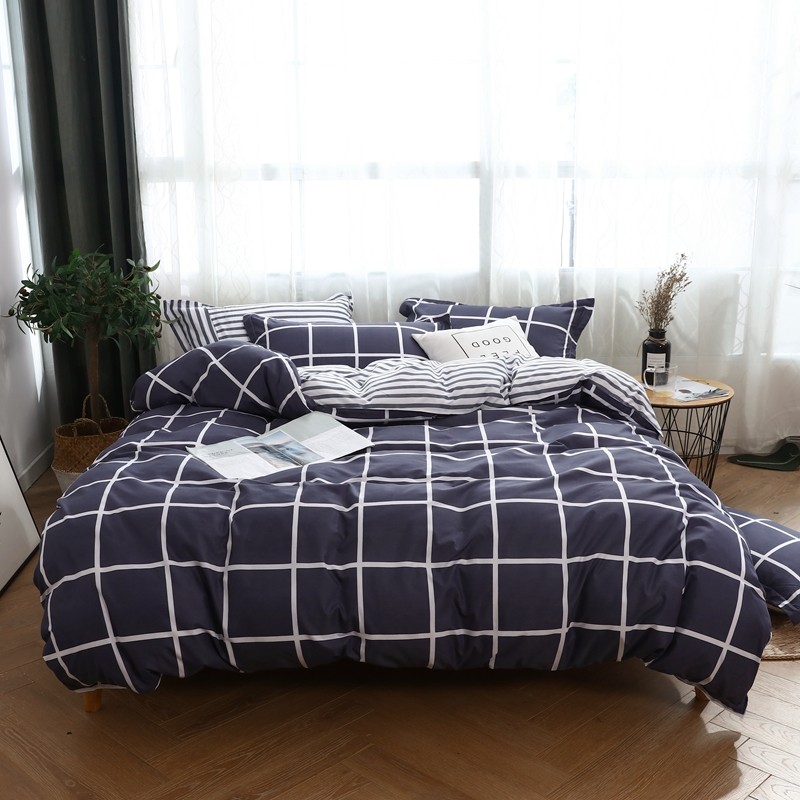 Housse de couette à carreaux p - Bed Sheet Microfiber avis et prix