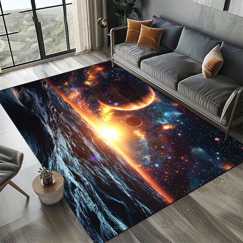 Tapis nébuleuse cosmique étoil - Galaxy Home Textiles avis et prix