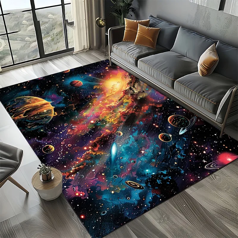 Tapis nébuleuse cosmique étoil - Galaxy Home Textiles avis et prix