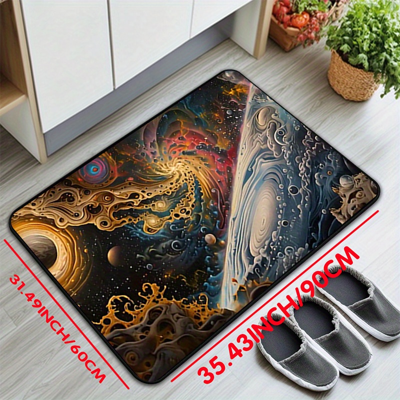 Tapis antidérapant à motif d'e - Galaxy Home Textiles avis et prix