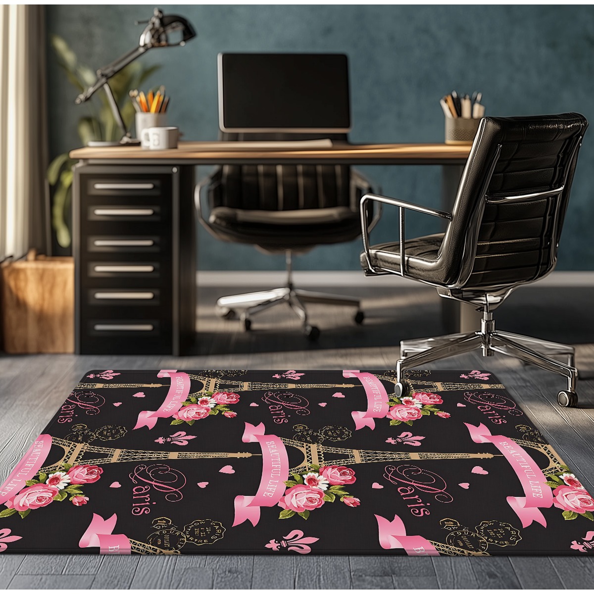 Tapis en velours cristal Rose  - Home Textiles Paris avis et prix