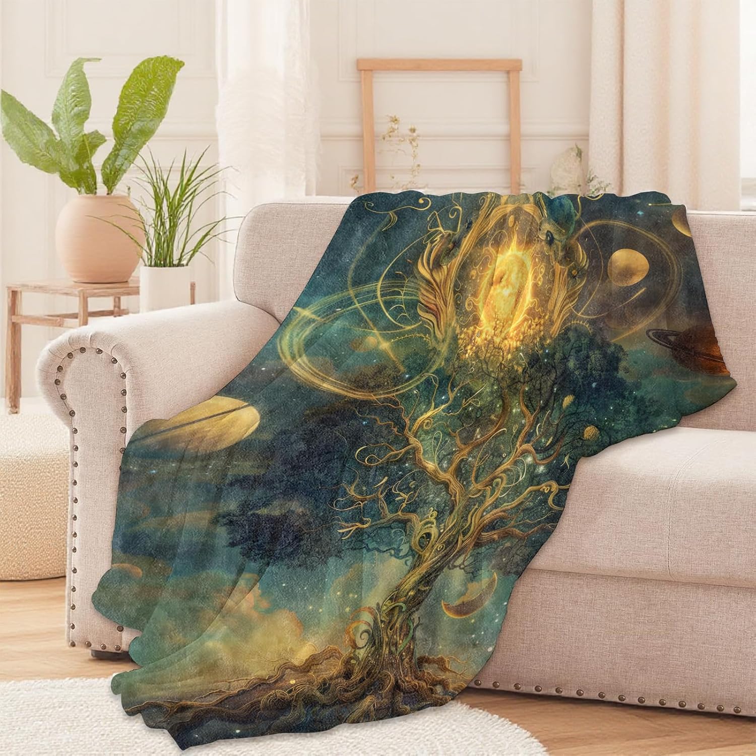 Couverture d'arbre cosmique, g - Galaxy Home Textiles avis et prix