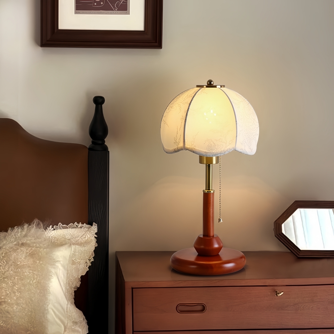 Lampe de table vintage à abat- - Home Textile avis et prix
