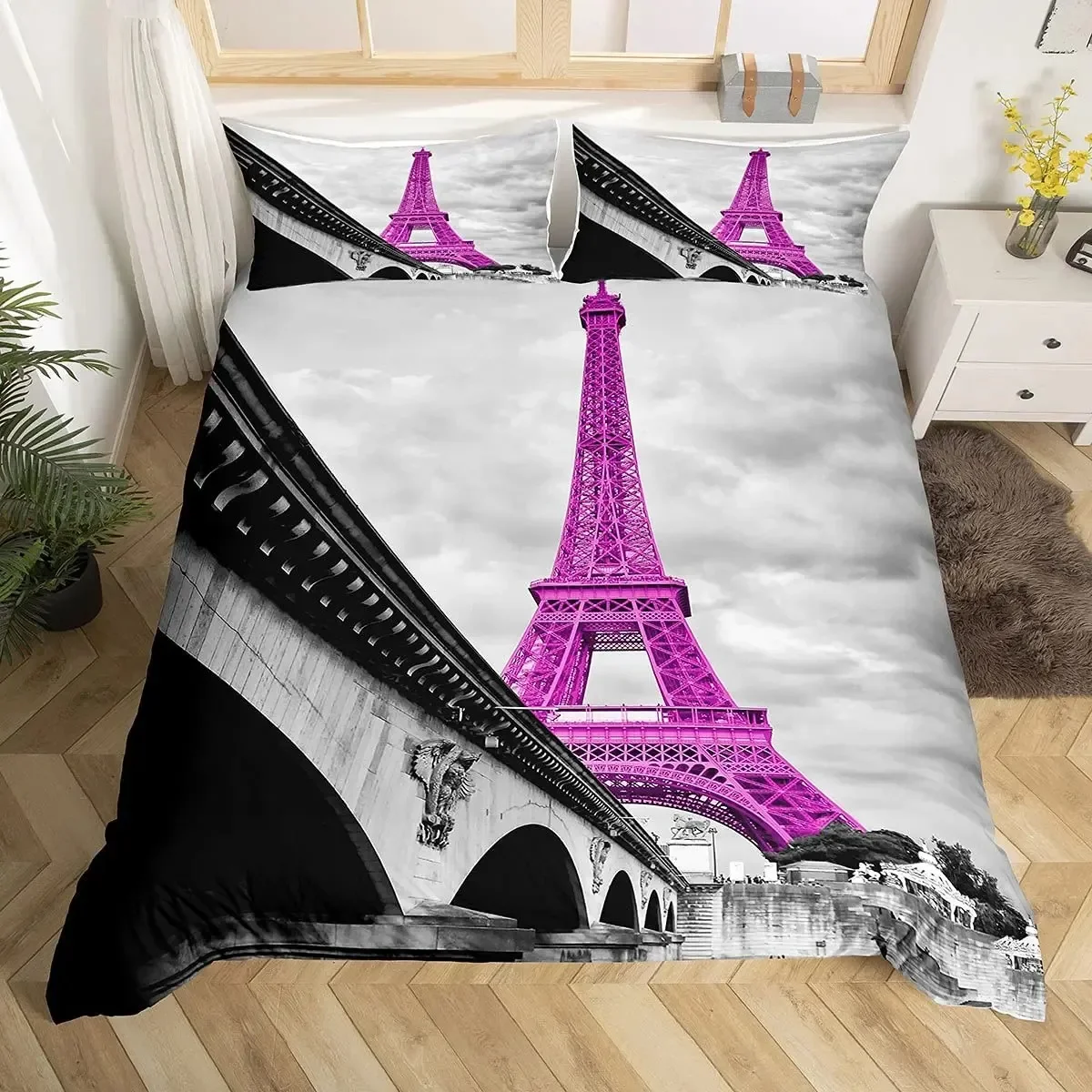 Tour Eiffel Paris thème confor - Home Textiles Paris avis et prix