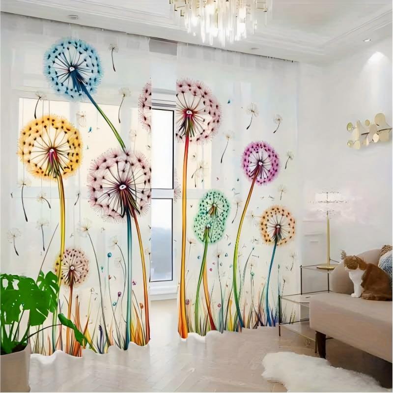 Lot de 2 rideaux transparents  - Curtain Sheer Voile avis et prix