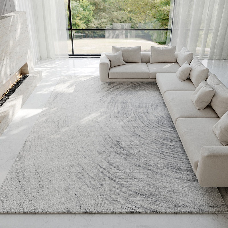 Tapis gris clair abstrait, mod - Luxury Home Textiles Usa avis et prix