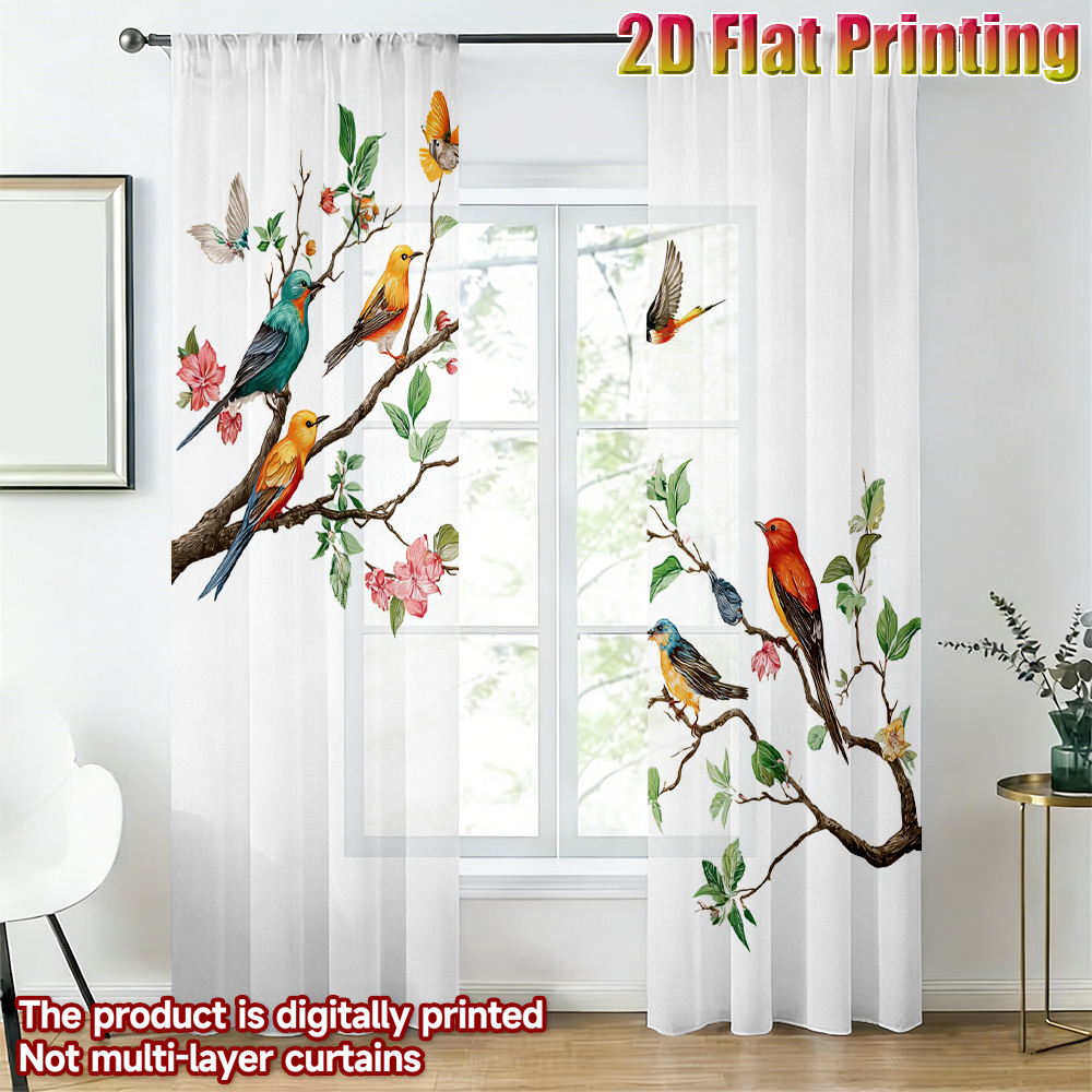 2 Rideaux Transparents Colorés - Curtain Sheer Voile avis et prix