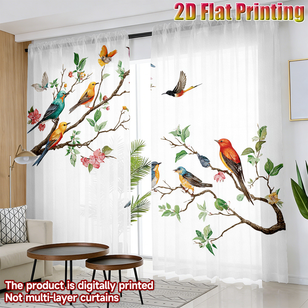 2 Rideaux Transparents Colorés - Curtain Sheer Voile avis et prix