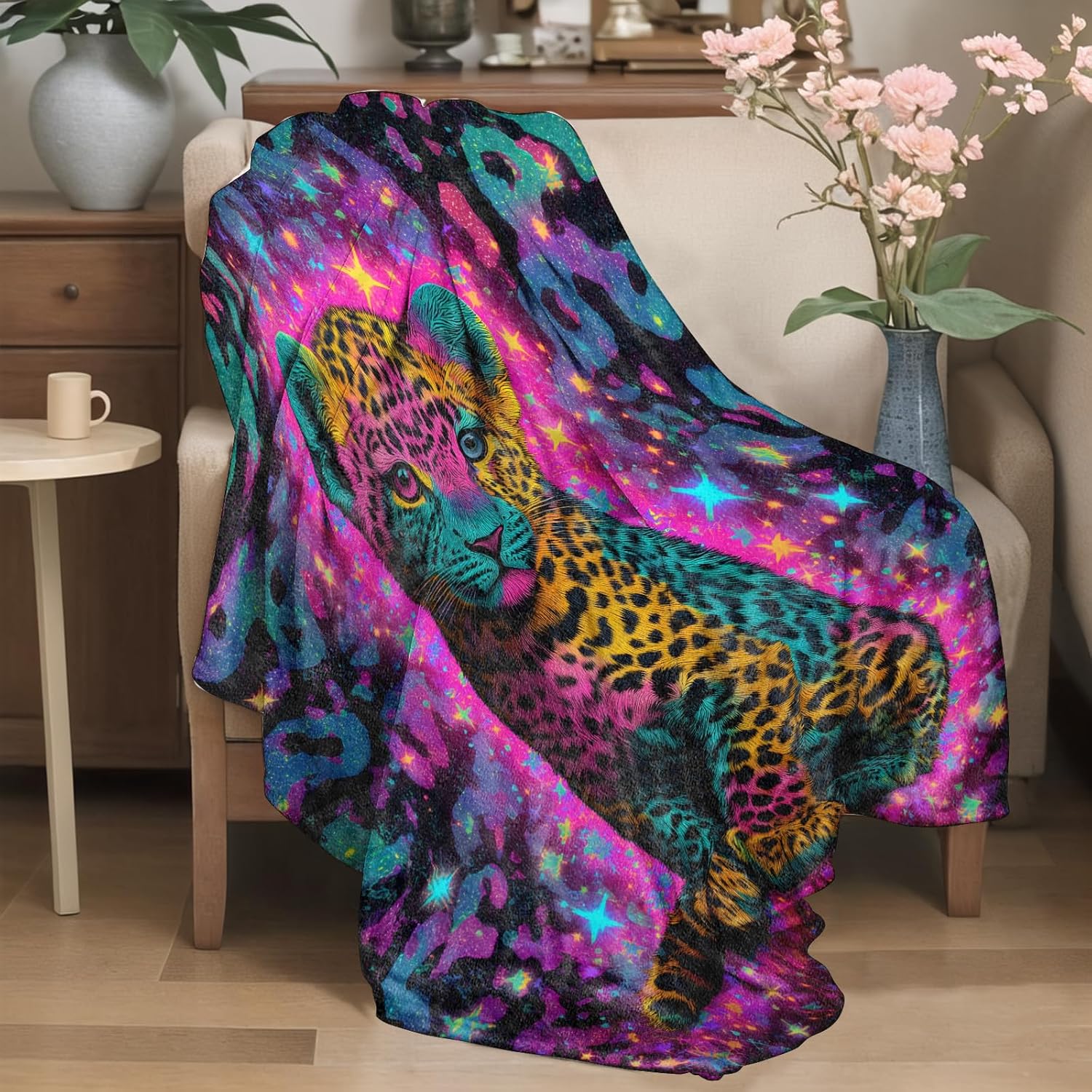 Couverture léopard galaxie, de - Galaxy Home Textiles avis et prix
