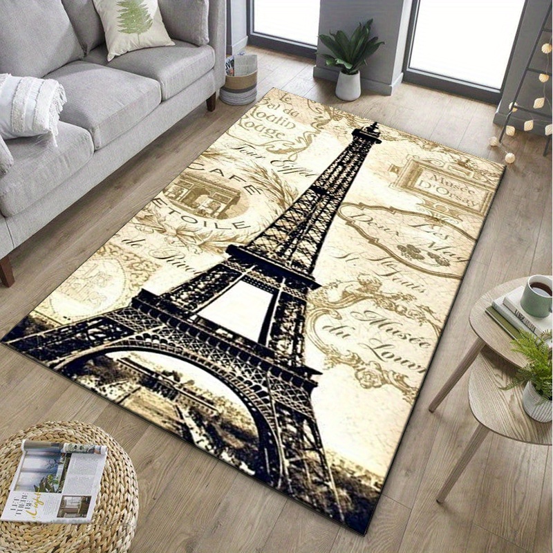 Tapis sur le thème de la Tour  - Home Textiles Paris avis et prix