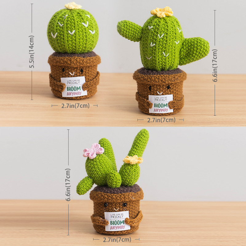 Cactus et tournesol en crochet - Home Textiles Europe avis et prix